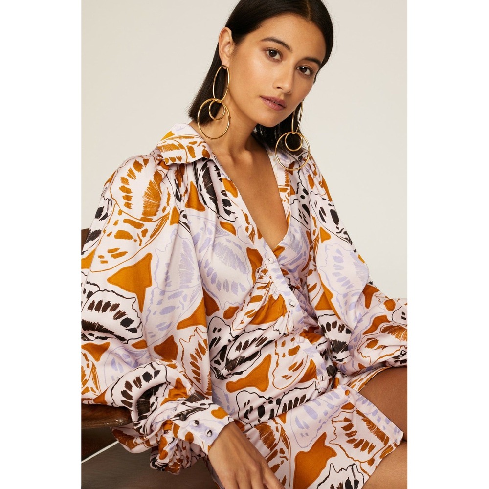 For Love and Lemons Esmeralda Long Sleeve Mini Dress (MSRP: $ 234) Large - Picture 4 of 13